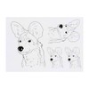 4 x 'African Wild Dog Face' Temporary Tattoos (TO00071790)