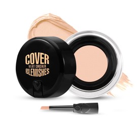 KGAJSGH Waterproof Concealer, Full Coverage Foundation for Under Eyes, Cream Foundation Makeup with Built-in Brush, Hide Blemishes & Imperfections