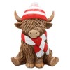 L & P Home & Gifts LP74353 Highland Cow Scarf