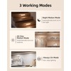 EZVALO 6-Pack Under Cabinet Lighting with Charging Station, 2000mAh Rechargeable