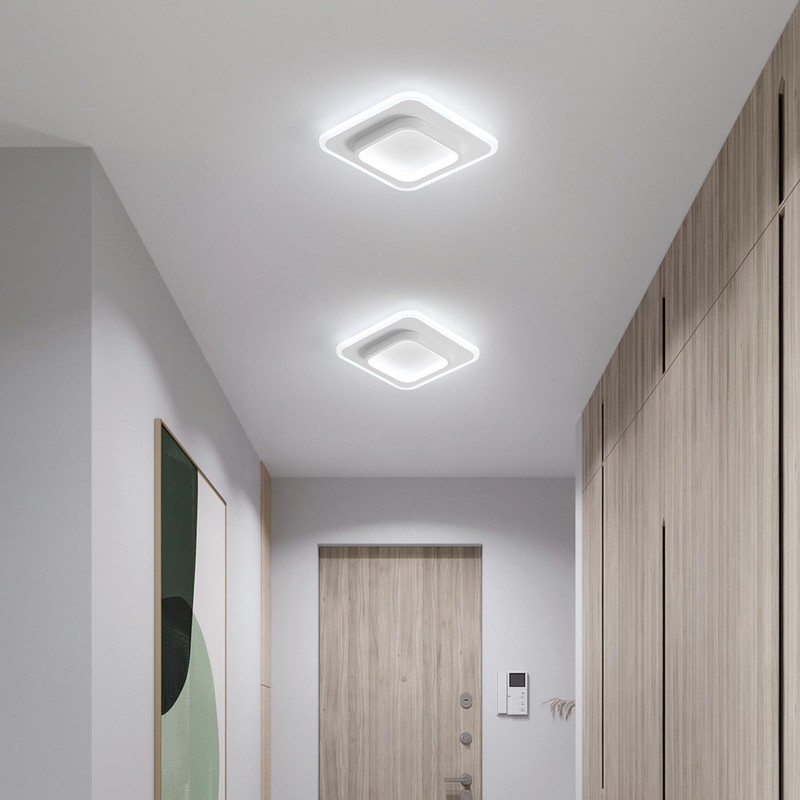 DELIPOP Ceiling Light Modern, 21W 2350LM Acrylic Square Ceiling Lamp