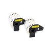 vhbw 2 x Roll of Label Stickers Compatible with Brother