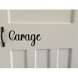Garage Décor Home Door Sign Stickers - Waterproof Vinyl Decal - House Gifts - Black Wall Art - Decorative Accessory