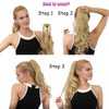 Fashion Ponytail Hair Extension Claw Curly Wavy Straight Clip in
