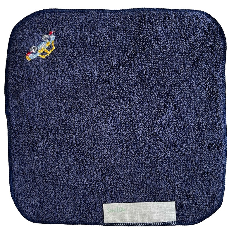 Imabari Towel x Smilish Navy Mini Towel Handkerchief Boys 3