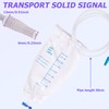 Urine Bag Leg Bags: 4 Pieces 750 ml Leg Bags