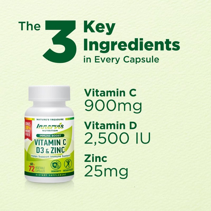 Immune Boost Complex – Vitamin C 900mg, D3 2,500 IU