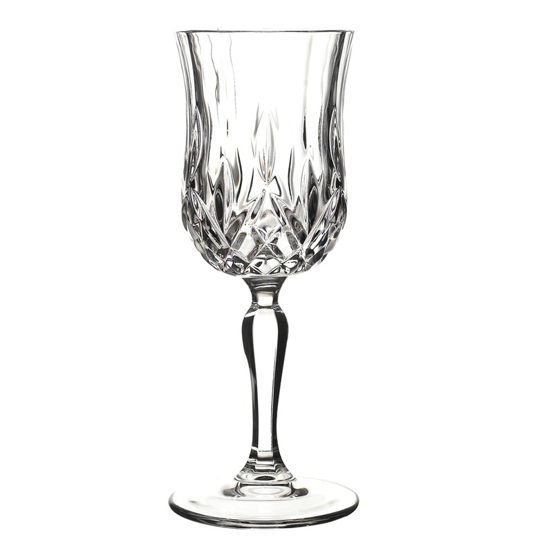 Lorren Home Trends Opera White Wine Glass, Set of 6
