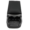 LOOYE Black Universal Truck Bench Seat Console with Cup Holders