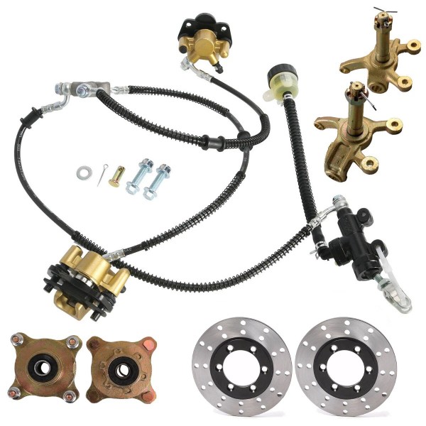 Unbranded Front Hydraulic Foot Brake 4 Stud Wheel Hub Knuckle