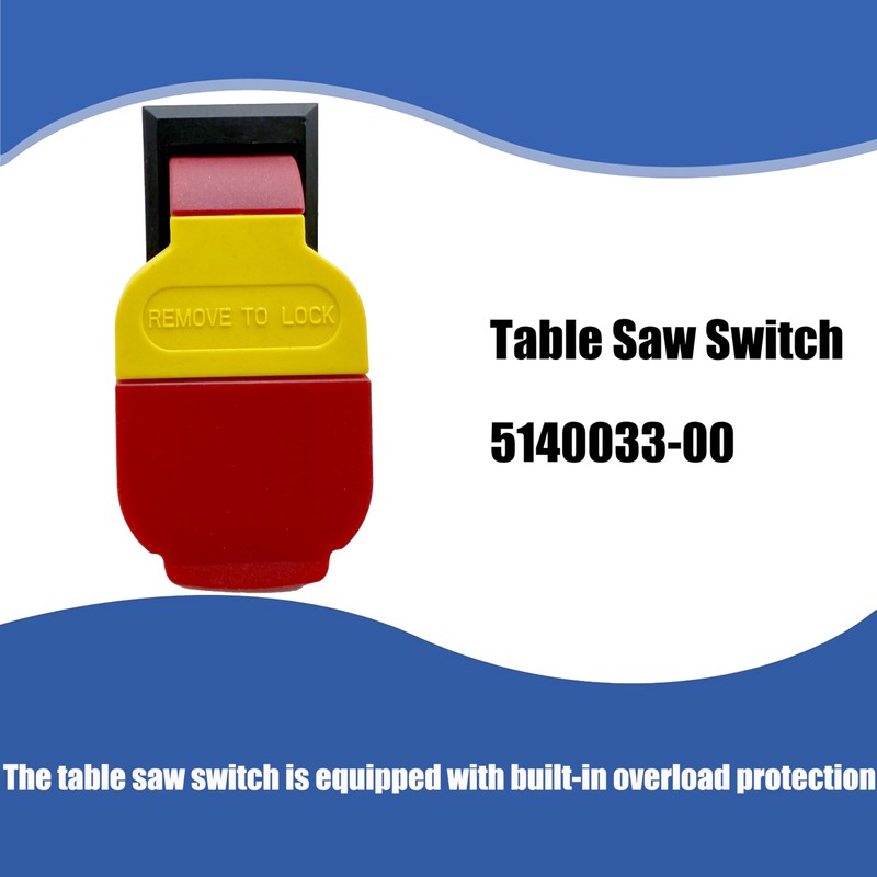 KWEOTUGO 5140033-00 Table Saw Switch for DeWalt DWE7480 DWE7480 DW745