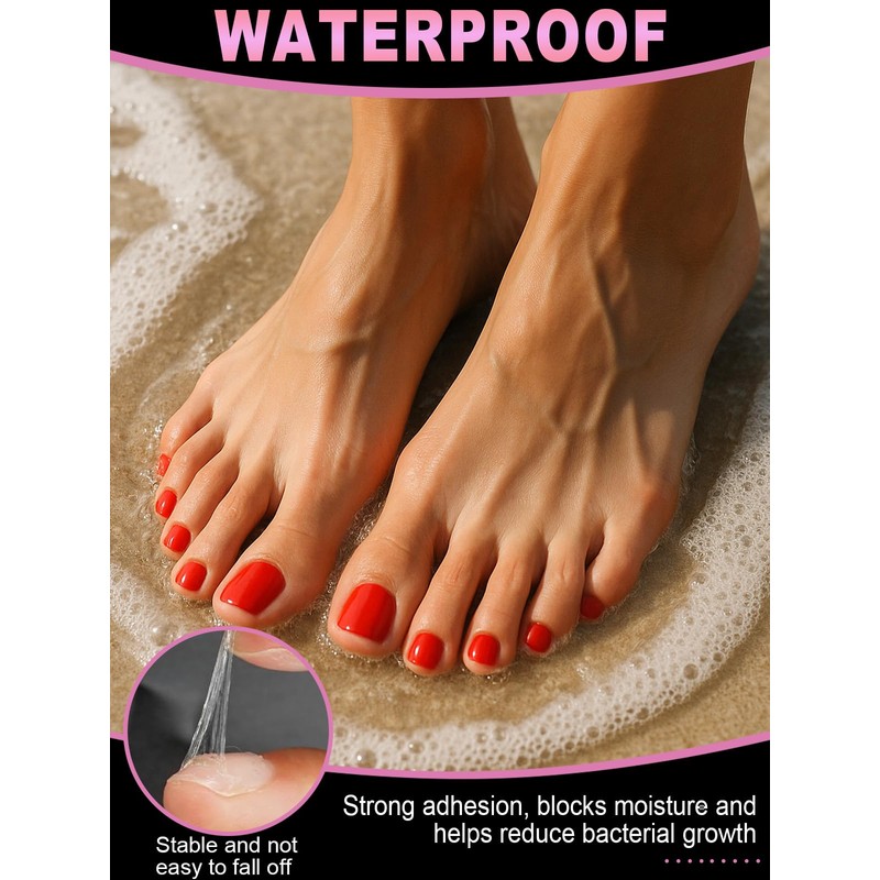 336PCS Nail Adhesive Tabs for Toe, EBANKU Waterproof Breathable Toenail