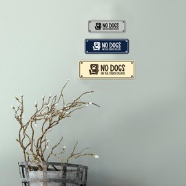 Motto Lita Standard Paws, No Dogs On the Couch Please (Black/Silver) - Large