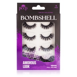 Peep Bombshell Lash | Amorous Look | Full Volume | Flared Tapered | 18mm Length