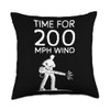 Time For 200 MPH Wind Autumn Leaf Blower Throw Pillow
