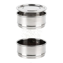 watchget Coffee Cupping Grind Sifter Coffee Sieve Calibration Fine Mesh 20 Mesh Sieve with Cleaning Brush Stainless Steel Professional Coffee Making Accessories