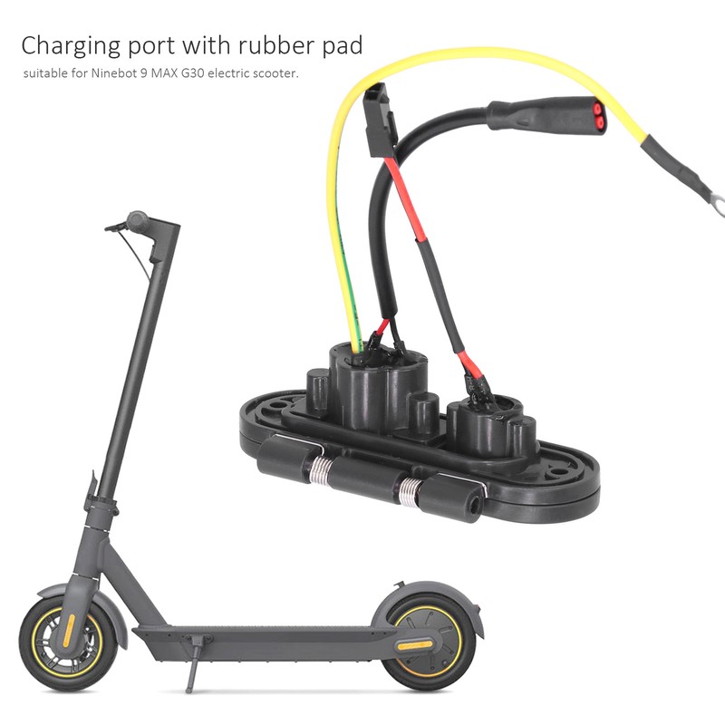 Electric Scooter Charging Port Assembly Dustproof Plug Replacement Part for