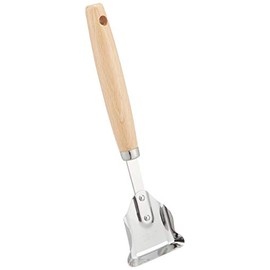 Endoshoji Professional Olive Ladle, Stainless Steel / Natural Wood, Made in Japan