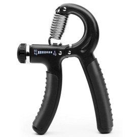 METEOR Hand Grip Strengtheners, Adjustable Gripster Trainer Set for Enhanced Grip Strength, Forearm Training, and Finger Flexibility (BLACK-Adjustable Grip Strenghtener)
