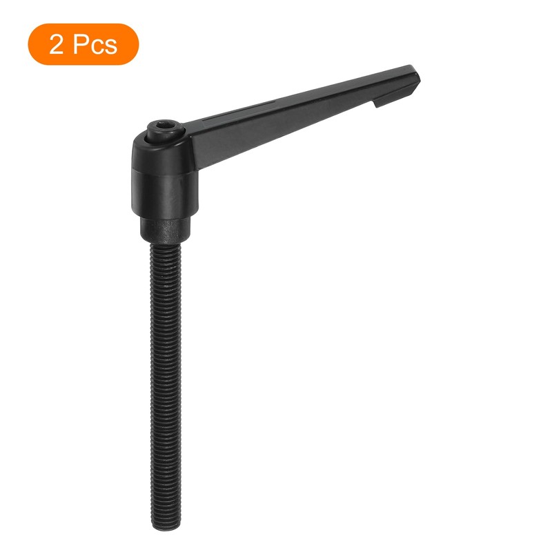 sourcing map 2Pcs M10 x 100mm Adjustable Knobs Handle Male