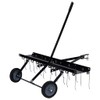 ZJMTOCYU Ride-On Mower Scarifier for Enhanced Lawn Health, Durable Steel