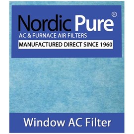 Nordic Pure Window Air Conditioner Filter Pads, 15 x 24-Inches (15x24-WAC-HP44pads-6)