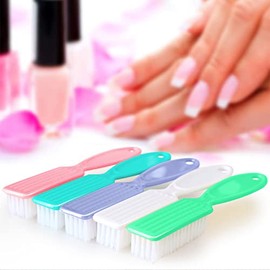 HOFASON Paquete de 6 cepillos de uñas para limpiar las uñas, cepillo de agarre para uñas y pies, cepillo de polvo de uñas, herramientas de manicura y 