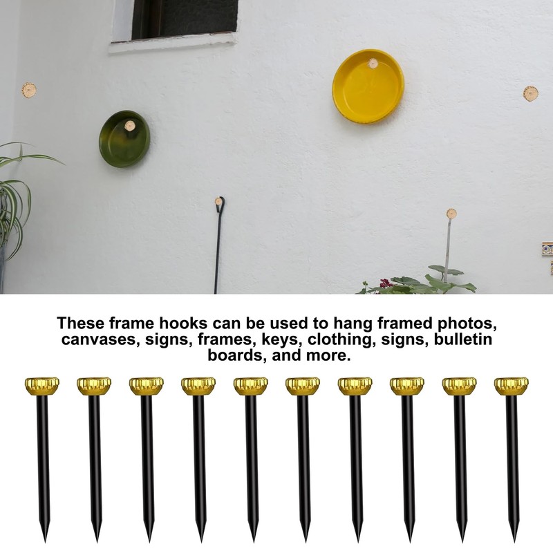 50Pcs Metal Picture Frame Hangers - Wall Hooks for Pictures,