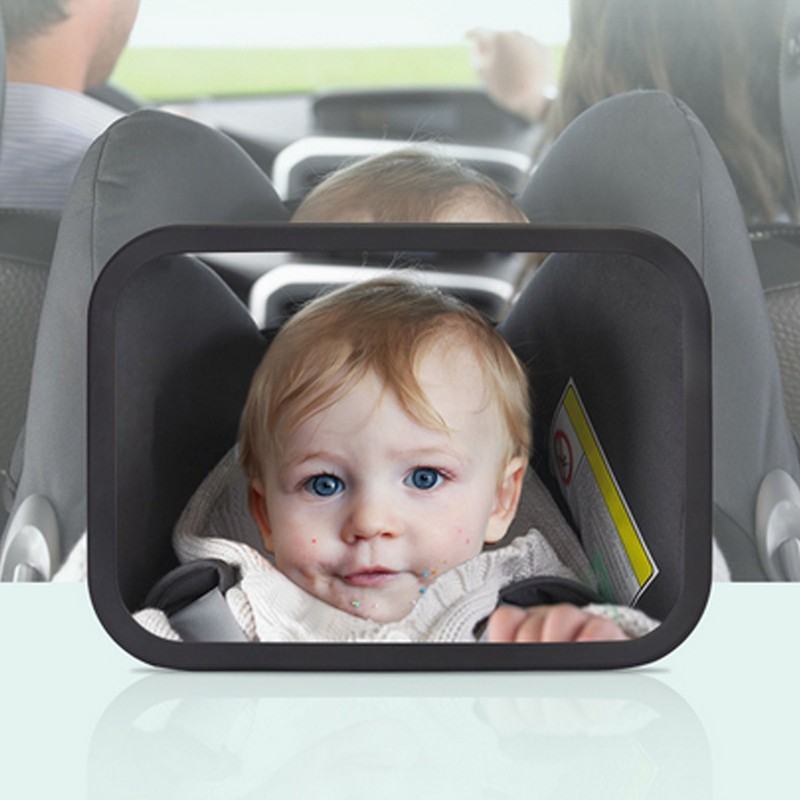 Baby Car Mirror Shatterproof 360 Degrees Adjustable Safe Durable Infant