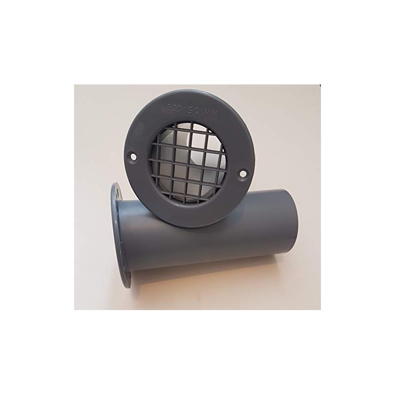 coverandcarry Gas drop vent in Grey 75mm x 120mm 2