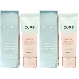 Kim Jeong Moon Aloe Cure Real Aloe Water Splash Calming Tone Up x2 Tone Up Base / 김정문알로에 큐어 리알로에 워터 스플래쉬 카밍 톤업 x2개 톤업 베이스