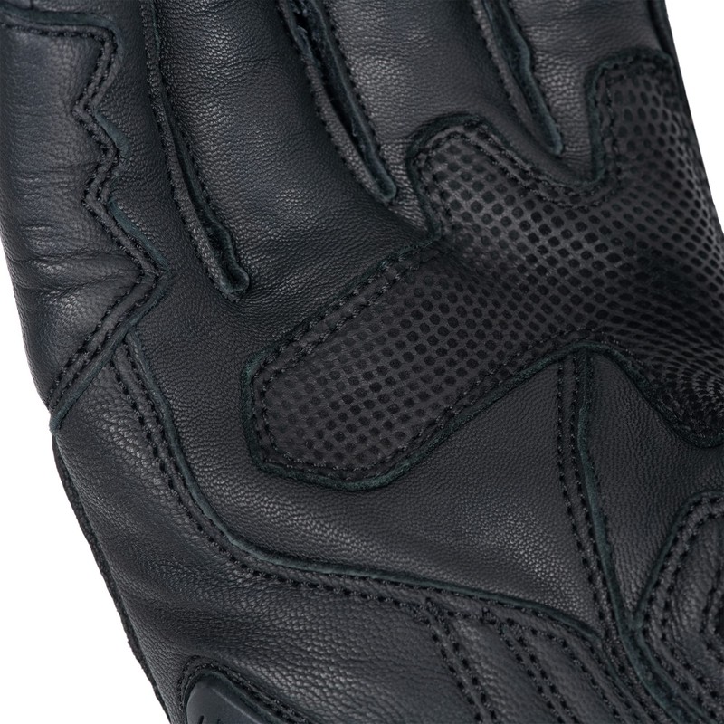Oxford Nexus Men's Leather Motorcycle Glove, Stealth Black, L