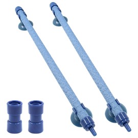 Coufce 2 Pieces 10 Inch Air Stone Bar Blue Fish Tank Air Pump Aquarium Bubble Wall Aquarium Air Bubble Tube for Fish Tank Bubble Release Diffuser Bar