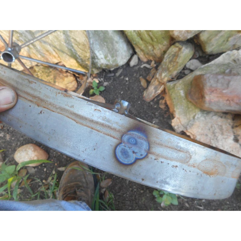 2) 18" steel ornamental Iron Wagon Wheel western rustic art