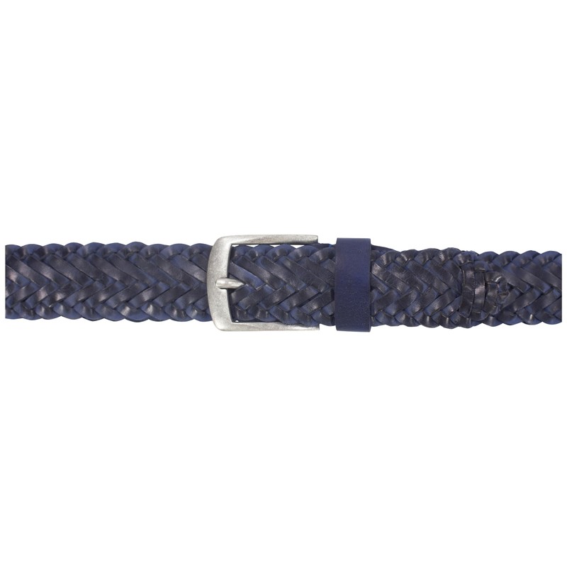 SCAMODA Braided belt made of 100% full leather for men