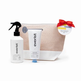 Everist The Hydrating Body Ritual Set - 3.4 fl. oz Body Wash Concentrate & 6.09 fl. oz Post Shower Body Spritz in Jute Travel Bag | Cleansing & Hydrating For All Skin Types
