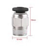 20-Pack Straight Pneumatic Push Fitting Connector for E3D-V6 Long-Distance Bowden