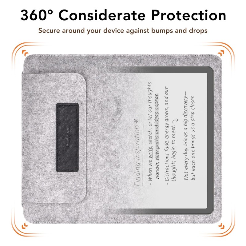 RSAquar Felt Briefcase for Kindle Scribe 11" (2025) – Lightweight