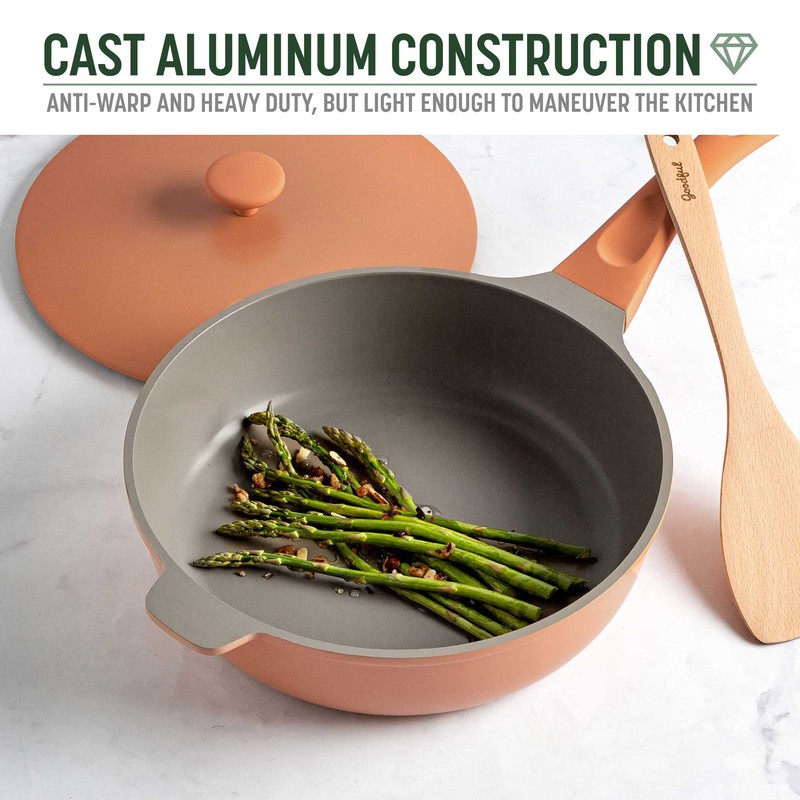Goodful All-in-One Pan, Multilayer Nonstick, High-Performance Cast Construction, Multipurpose Design
