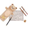 LEGAMI - Super Soft Teddy Bear Pencil Case, Soft Pencil