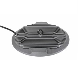 Bright Source LED UFO High Bay Luminaire, Ultra Thin, Grey, 100W, 9000lm, IP65 Waterproof, 5000K Cool White, On-Board Driver, Hanging Eye Bolt, Industrial Warehouse Factory Light (No Chain Included)