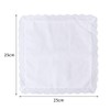 6 Pieces Ladies Cotton Handkerchiefs, 60S Womens Lace White Hankies