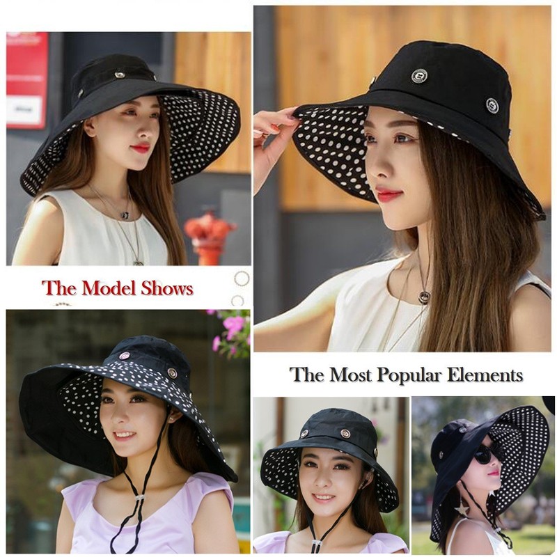 Packable Extra Large Brim Floppy Sun Hat Reversible Flora UPF