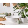 ONLYKXY 1pcs Mini Ceramic Toothbrush Base Holder Single Stand Ring