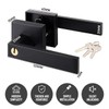 Aumerage Privacy Door Handle with Key - Heavy Duty Interior