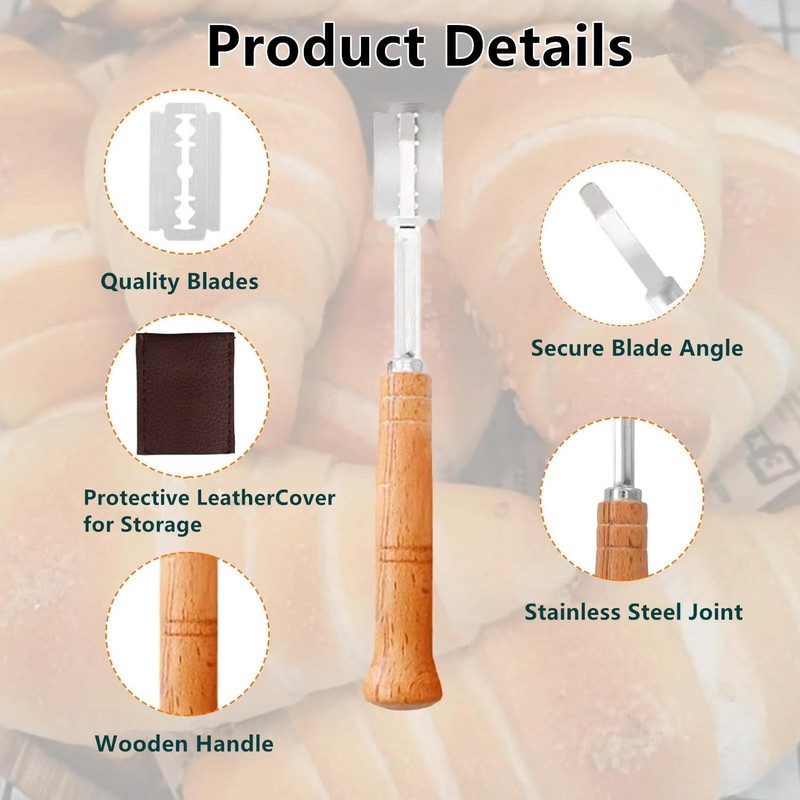 Dough Scratching Tool Dough Scoring Tool for Professional Bakers,Sharp Bread