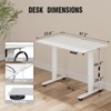 Veken 47.2 Inch Electric Standing Desk, Height Adjustable Sit Stand