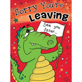 Piccadilly Greetings Humour Large Card Leaving - 12 x 9 inches
