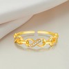 Sterling Silver 925 Infinity Ring for Women, Open Anxiety Ring