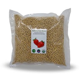 Soybeans, 5 Pounds Whole, USDA Certified Organic, Non-GMO Bulk, Product of USA, Mulberry Lane Farms